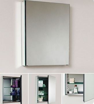 Picture of Mirror Bathroom cabinet 500 x 660 mm H, 1 door and 2 shelves, FREE delivery to JHB and Pretoria