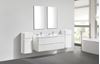 Picture of Milan 1200 mm WHITE double bathroom cabinet SET, 2 drawers, FREE delivery to JHB and Pretoria 