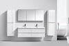 Picture of Milan WHITE Side Cabinet, 2 doors, 1500 H x 400 L, FREE delivery to JHB and Pretoria