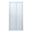 Picture of JHB Bi-Folder Shower Door, 900 x 1850 mm H, 5 mm tempered glass, white frame