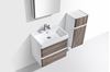 Picture of Milan 600 mm BLACK & WHITE Bathroom cabinet SET, 2 drawers, FREE delivery to JHB & PRETORIA