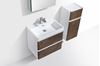 Picture of Milan 600 mm BLACK & WHITE Bathroom cabinet SET, 2 drawers, FREE delivery to JHB & PRETORIA