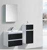 Picture of Milan 600 mm BLACK & WHITE Bathroom cabinet SET, 2 drawers, FREE delivery to JHB & PRETORIA