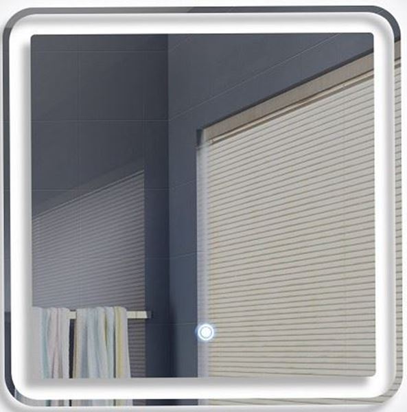 Picture of Stylish Square LED Mirror 600 x 600 mm H with touch up light switch, FREE delivery to JHB & Pretoria