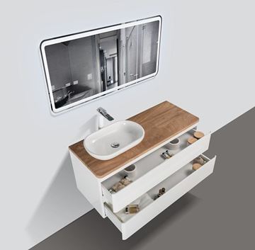 Picture of Lazio 1200 mm Bathroom cabinet with 2 large drawers, wooden countertop and basin, FREE Delivery to JHB & Pretoria