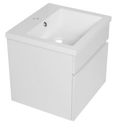 Picture of Bijiou Deva Bathroom Cabinet 500 mm L with 1 drawer, White gloss