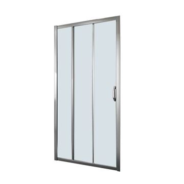 Picture of JHB SALE Chrome plated frame Tri Slider  3 panels Shower Door, 900 x 1850 mm H, 5 mm tempered glass