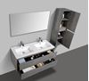 Picture of Enzo 1200 mm Concrete Double bathroom cabinet SET, BLACK basins, 2 drawers, FREE delivery to JHB- Pretoria