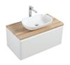 Picture of Lazio 900 mm Bathroom cabinet with 1 drawer, wooden countertop and basin, FREE delivery to JHB & Pretoria