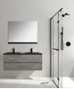 Picture of Enzo 1200 mm Concrete Double bathroom cabinet SET, BLACK basins, 2 drawers, FREE delivery to JHB- Pretoria