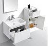 Picture of Milan 600 mm BLACK & WHITE Bathroom cabinet SET, 1 drawer, DELIVERED to MAIN Cities