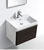 Picture of Milan 600 mm BLACK & WHITE Bathroom cabinet SET, 1 drawer, DELIVERED to MAIN Cities