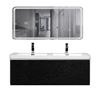 Picture of Milan 1200 mm BLACK and White double bathroom cabinet SET, 1 drawer, FREE delivery to JHB and PRETORIA 