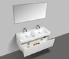 Picture of Milan 1200 mm BLACK and White double bathroom cabinet SET, 1 drawer, DELIVERED to MAIN Cities