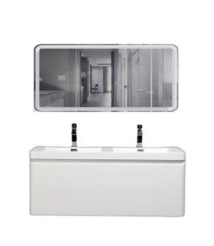 Picture of Milan 1200 mm WHITE bathroom cabinet SET, 1 drawer, DELIVERED to MAIN Cities