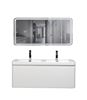 Picture of Milan 1200 mm WHITE OAK and WHITE bathroom cabinet SET, 1 drawer, FREE delivery to JHB and Pretoria