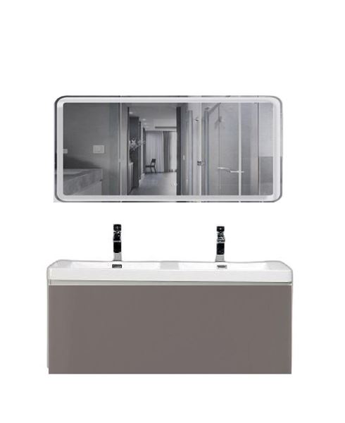 Picture of Milan 1200 mm GREY and WHITE bathroom cabinet SET, 1 drawer, FREE delivery to JHB and Pretoria