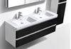 Picture of Milan 1200 mm WHITE double bathroom cabinet SET, 2 drawers, DELIVERED to MAIN cities