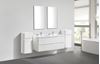 Picture of Milan 1200 mm SILVER OAK and WHITE bathroom cabinet SET, 2 drawers, FREE delivery to JHB and Pretoria 