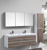 Picture of Milan 1200 mm WHITE OAK and White bathroom cabinet SET, 4 drawers, DELIVERED to MAIN cities