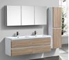 Picture of Milan 1200 mm WHITE OAK and White bathroom cabinet SET, 4 drawers, DELIVERED to MAIN cities