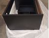 Picture of JHB Sale Bijiou Vague Noire Walnut Bathroom Cabinet with BLACK basin and Black sides, 800 mm L 