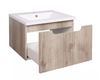 Picture of JHB Sale Bijiou Nautique OAK finish Bathroom Cabinet with fluted design, 500 mm L 