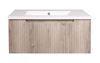 Picture of JHB Sale Bijiou Nautique OAK finish Bathroom Cabinet with fluted design, 800 mm L 