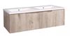 Picture of JHB Sale Bijiou Nautique OAK finish double Bathroom Cabinet with fluted design, 1200 mm L 