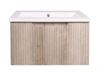 Picture of Cape Town Sale Bijiou Nautique OAK finish Bathroom Cabinet with fluted design, 600 mm L 