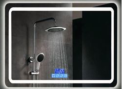 Picture of LED Bathroom Mirror 800 L x 600 mm H with 5 functions, Ref KW23F5