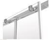 Picture of JHB Entree Square shower with corner entry, Bright CHROME plated rails